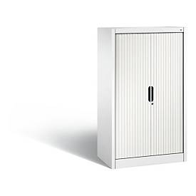 C + P Rollladenschrank Omnispace, 3 OH, abschließbar, B 800 x T 420 x H 1345 mm, Stahl/Kunststoff, verkehrsweiß