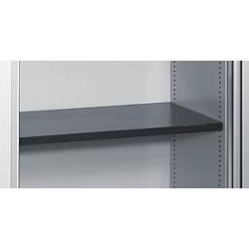 C + P Rollladenschrank Omnispace, 3 OH, abschließbar, B 800 x T 420 x H 1345 mm, Stahl, lichtgrau/schwarzgrau