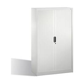 C + P Rollladenschrank Omnispace, 4 OH, abschließbar, B 1000 x T 420 x H 1660 mm, Stahl/Kunststoff, lichtgrau