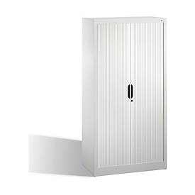 C + P Rollladenschrank Omnispace, 4 OH, abschließbar, B 800 x T 420 x H 1660 mm, Stahl/Kunststoff, lichtgrau