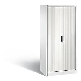 C + P Rollladenschrank Omnispace, 4 OH, abschließbar, B 800 x T 420 x H 1660 mm, Stahl/Kunststoff, verkehrsweiß