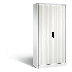 C + P Rollladenschrank Omnispace, 5 OH, abschließbar, B 1000 x T 420 x H 1980 mm, Stahl/Kunststoff, verkehrsweiß