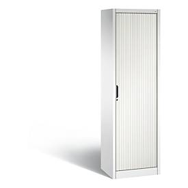 C + P Rollladenschrank Omnispace, 5 OH, abschließbar, B 600 x T 420 x H 1980 mm, Stahl/Kunststoff, verkehrsweiß