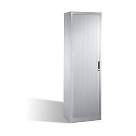 C + P Rollladenschrank Omnispace, 5 OH, abschließbar, B 600 x T 420 x H 1980 mm, Stahl, lichtgrau