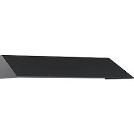 C+P Schrägdachaufsatz, für Spindbreite 1200 mm, schwarzgrau
