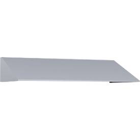 C+P Schrägdachaufsatz, für Spindbreite 1200 mm, weißaluminium