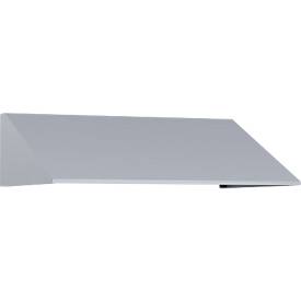 C+P Schrägdachaufsatz, für Spindbreite 800 mm, weißaluminium
