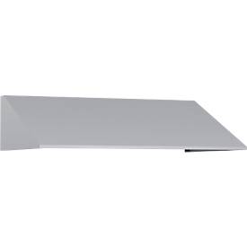 C+P Schrägdachaufsatz, für Spindbreite 900 mm, weißaluminium