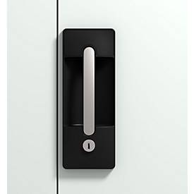 C+P slot Ergo-Lock, cilinderslot voor acculaadkasten serie Acurado, gedefinieerde vergrendeling, 3-bouts slot, verzonken handgreep, met 2 sleutels