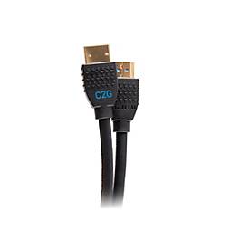 C2G 2ft Performance Ultra High Speed HDMI Cable 2.1 w/ Ethernet - 8K 60Hz - Ultra High Speed - HDMI-Kabel mit Ethernet - HDMI männlich zu HDMI männlich - 60 cm - Schwarz - 10K Unterstützung, unterstützt 8K 60 Hz (7680 x 4320)