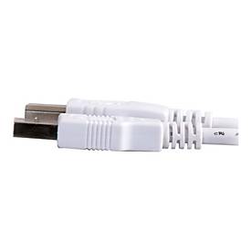 C2G 3.3ft USB to USB B Cable - USB A to USB B - USB 2.0 - White - M/M - USB-Kabel - USB (M)