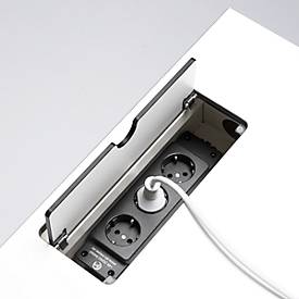 Caddy ASISTO C 3000, mit Kühlschrank, 3 Schubladen, inkl. Schubladeninneneinrichtung, weiß