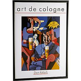 Cadres pour affiches, cadres photos, format A4, anodisé noir