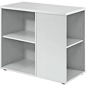 Caisson fixe JENA, l. 400 x P 800 x H 720 mm, gris clair