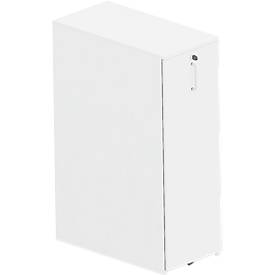 Caisson haut Big Tower BEXXSTAR, droite, 3 étagères, l. 400 x P 800 x H 1155 mm, verrouillable, blanc