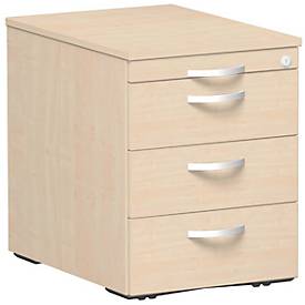 Caisson mobile ALICANTE, 3 tiroirs, l. 430 x P 600 x H 566 mm, coloris érable