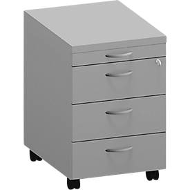 Caisson mobile ARLON-OFFICE, l. 420 x P 560 x H 585 mm, gris clair
