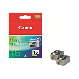 Canon BCI-16 - 2er-Pack - Gelb, Cyan, Magenta - original - Tintenbehälter