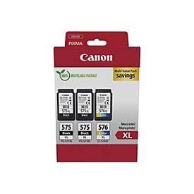 Canon PG-575XLx2/CL-576XL Multipack - 3er-Pack - Hohe Ergiebigkeit - Schwarz, Farbe (Cyan, Magenta, Gelb) - original - H