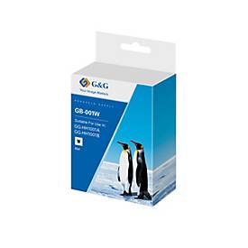 Cartouche d'encre originale G&amp;G GB-001W, pour étiqueteuse MP001, 42 ml d'encre résistante à l'eau, pack individuel, blanc