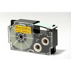 CASIO® Schriftband XR-18YW1, 18 mm breit, gelb