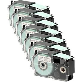 CASIO® Sparset Schriftband XR-24WE1 24 mm, 6 + 1 GRATIS