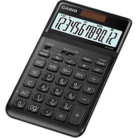 Casio Tischrechner JW-200 SC, 12-stelliges BIG LC-Display, Solar-/Batteriebetrieb, schwarz