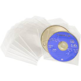CD/DVD-Folientaschen, transparent, für den Versand geeignet