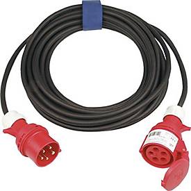 CEE-Verlängerung 16 A 400 V 25m H07RN-F 5x1,5 mm2 schwarz IP44