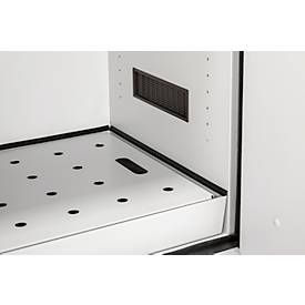 Cemo Sicherheitsschrank Typ 90 PROline 12/20, selbstschließende Türen, B 1200 x T 600 x H 1950 mm, 33 Liter, grau/orange