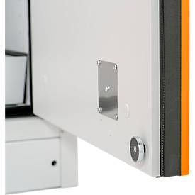 Cemo Sicherheitsschrank Typ 90 PROline 12/20, selbstschließende Türen, B 1200 x T 600 x H 1950 mm, 33 Liter, grau/orange