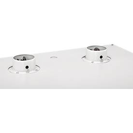 Cemo Sicherheitsschrank Typ 90 PROline 12/20, selbstschließende Türen, B 1200 x T 600 x H 1950 mm, 66 Liter, grau/orange