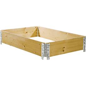 Cerco de madera, plegable diagonalmente,  800 x 1200 x 200 mm