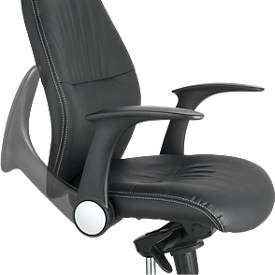 Chefsessel MANDAL, Wippmechanik, mit Armlehnen, Bonded Leder, Knierolle