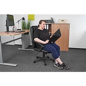 Chefsessel Neapel, Wippmechanik, mit Armlehnen, hohe Rückenlehne mit Nackenstütze, Muldensitz