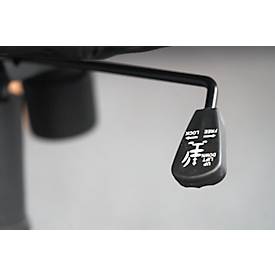 Chefsessel Neapel, Wippmechanik, mit Armlehnen, hohe Rückenlehne mit Nackenstütze, Muldensitz