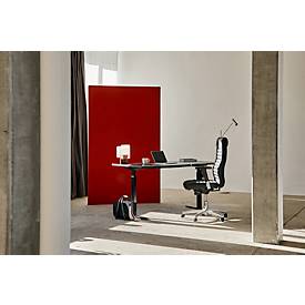 Chefsessel Topstar PRIME TIME 100, stufenlos sitzhöhenverstellbar, mit Armlehnen, Synchronmechanik, Leder, schwarz