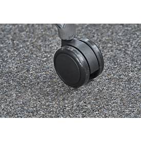 Chefsessel Wave, mit Armlehnen, schwarz/braun