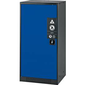Chemikalienschrank Asecos CS-CLASSIC, Flügeltür, 2 Auszugswannen, 545x520x1105 mm, enzianblau