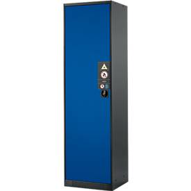 Chemikalienschrank Asecos CS-CLASSIC, Flügeltür, 3 Böden, 545x520x1950 mm, enzianblau