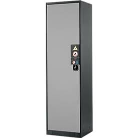 Chemikalienschrank Asecos CS-CLASSIC, Flügeltür, 3 Böden, 545x520x1950 mm, silber