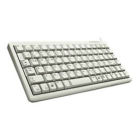 CHERRY Compact-Keyboard G84-4100 - Tastatur - PS/2, USB - Deutsch - Hellgrau