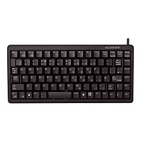 CHERRY Compact-Keyboard G84-4100 - Tastatur - PS/2, USB - Pan-Nordic - Schwarz