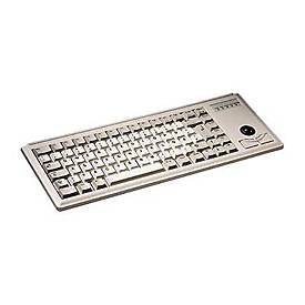 CHERRY Compact-Keyboard G84-4400 - Tastatur - Englisch - Hellgrau