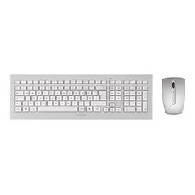 Image of CHERRY DW 8000 - Tastatur-und-Maus-Set - Schweiz - weiß, Silber