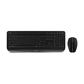 CHERRY GENTIX DESKTOP - Tastatur-und-Maus-Set - US mit Euro-Symbol - Schwarz