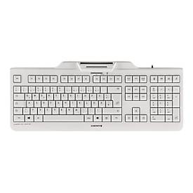 CHERRY KC 1000 SC - Tastatur - USB - Pan-Nordic - Tastenschalter: CHERRY LPK - Pale Gray