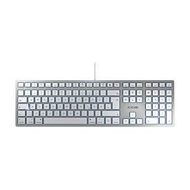 CHERRY KC 6000 SLIM FOR MAC - Tastatur - Deutsch - Silber