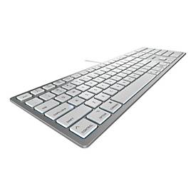 CHERRY KC 6000C FOR MAC - Tastatur - USB-C - USA - Tastenschalter: CHERRY SX - Silber