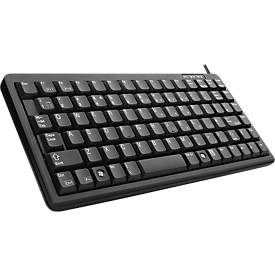 Cherry Kompakttastatur G84-4100, ultraflach, QWERTZ, USB-Anschluss, für Slim Line PCs, schwarz